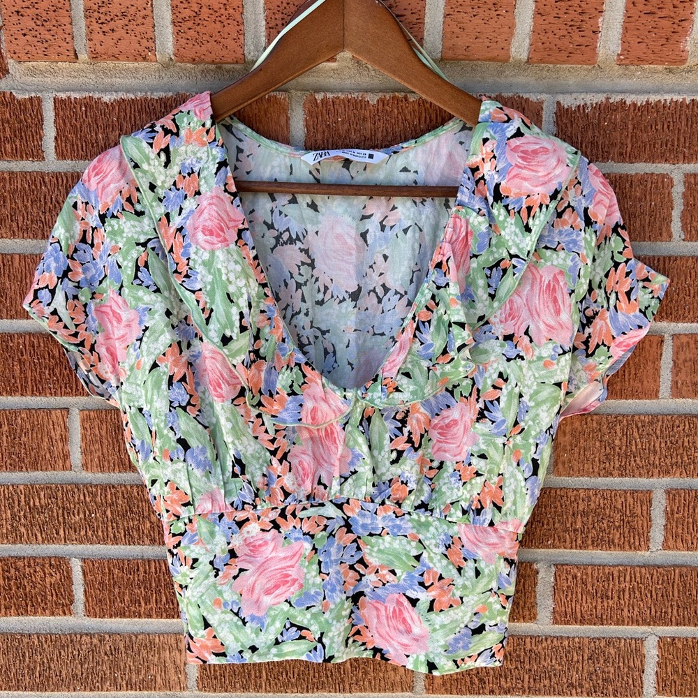 Zara Floral Blouse